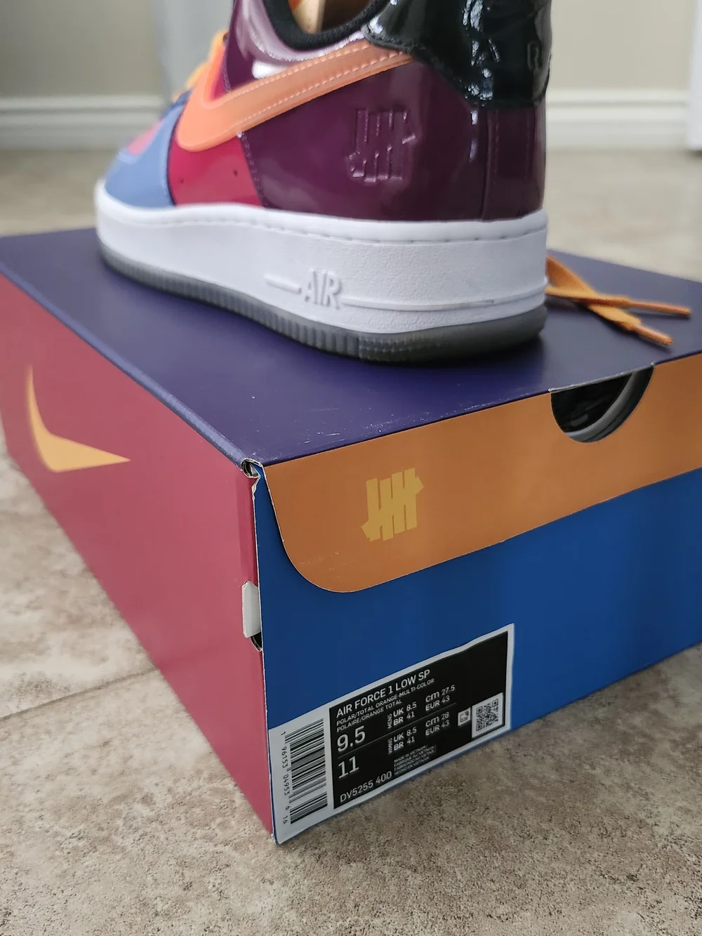 DV 5255-200 Undefeated x Nike Air Force 1 Low 